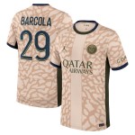 Günstige Fußballtrikots Paris Saint-Germain Bradley Barcola 29 Jordan Fourth trikot 2023-24 Kurzarm